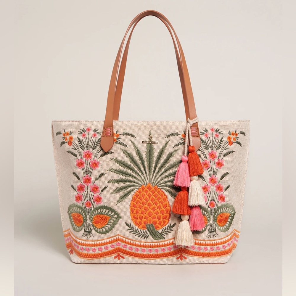 *NEW* Spartina 449 Fiesta Tote Alljoy Landing Pineapple